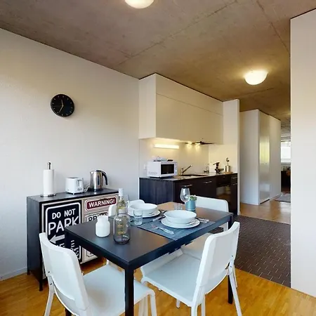 Bright And Luminous 2-bedroom-flat In Downtown Sion