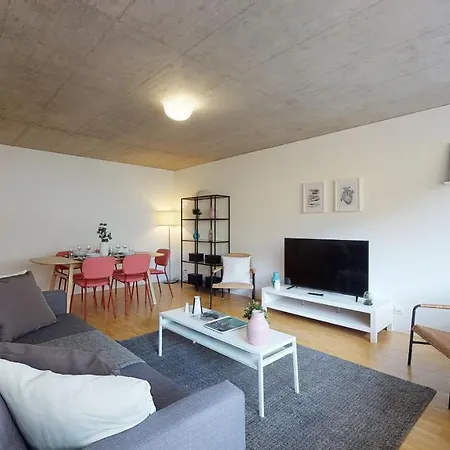 Bright And Luminous 2-bedroom-flat In Downtown Sion