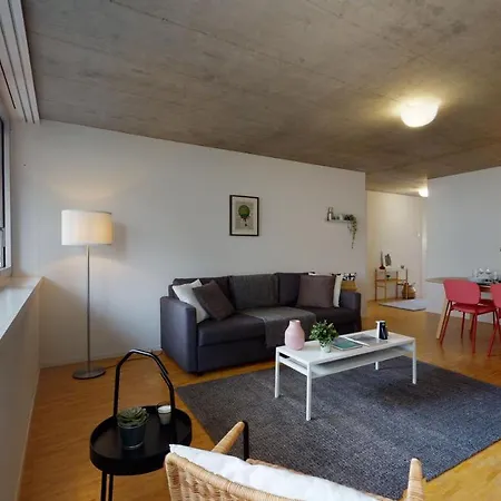 Bright And Luminous 2-bedroom-flat In Downtown Sion